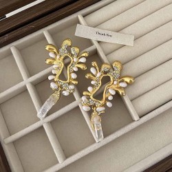  wind temperament samll wind Double earrings silver samll high fashion earring..