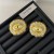 occidental style samll retro diamond eyes earrings unique personality ear stud medium Earring