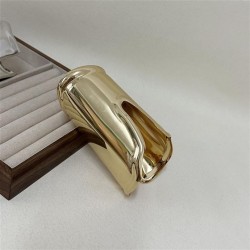occidental style samll Irregular wave width surface bangle high circle