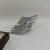 occidental style Metal wave opening bangle woman samll high width