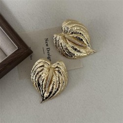 occidental style exaggerating big leaves unique earrings woman high temperamen..