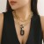 occidental style chain Metal necklace female clavicle chain two