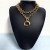 occidental style chain Metal necklace female clavicle chain two