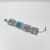 occidental style retro fully-jewelled blue gem square bangle high personalityO buckle bracelet