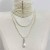 occidental style retro handmade multilayer Pearl drop tassel necklace Ladies wind te