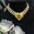occidental style exaggerating three row flash diamond mirror big love necklace high Ladies wind clavicle chain