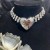 occidental style exaggerating three row flash diamond mirror big love necklace high Ladies wind clavicle chain