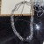 occidental style exaggerating three row flash diamond mirror big love necklace high Ladies wind clavicle chain