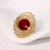 occidental style retro fashion temperament geometry enamel color high personality stainless steel ring
