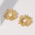 occidental style medium temperament high Earring Irregular personality stainless steel ear stud color