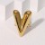 occidental style brief wind high heart-shaped personality exaggerating stainless steel opening ring