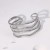 occidental style personality exaggerating width gilded high retro geometry Irregular stainless steel bangle wom