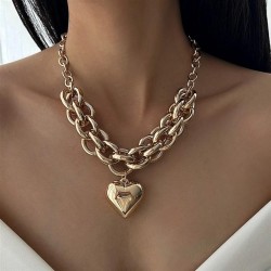 occidental style  brief love pendant clavicle chain  fashion chainecklace