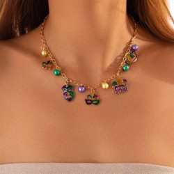 occidental style  surface Pearl Word chain necklace  high Alloyecklace set