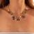 occidental style  surface Pearl Word chain necklace  high Alloyecklace set