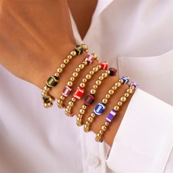 occidental style  wind elasticity beads  super Olivesbracelet set