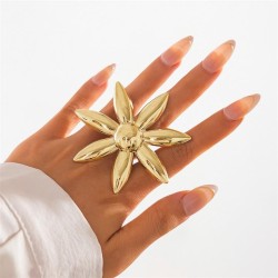 occidental style   retro Metal sun flower ring  temperament all-Purpose surfac..