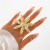 occidental style   retro Metal sun flower ring  temperament all-Purpose surfacerings Winter new