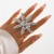 occidental style   retro Metal sun flower ring  temperament all-Purpose surfacerings Winter new