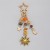 occidental style  Moon and stars turquoise tassel key buckle  wind hollow butterfly Alloy bag bag han