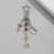 occidental style  Moon and stars turquoise tassel key buckle  wind hollow butterfly Alloy bag bag han