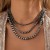occidental style  ethnic style beads necklace retro geometry beads clavicle chain set