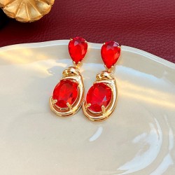 retro leopard color drop earring medium wind earrings fashion temperament all..