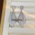 occidental style retro ethnic style embed zircon earrings Korean style personality all-Purpose ea
