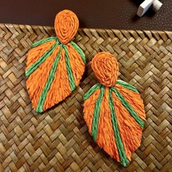 occidental style personality color earrings woman exaggerating fashion tempera..