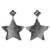 E exaggerating fully-jewelled Five-pointed star personality earring creative sweet samll earrings
