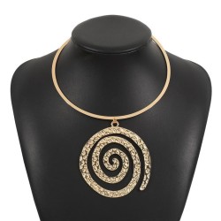 occidental style retro pendant Alloy necklace  exaggerating geometry Collar