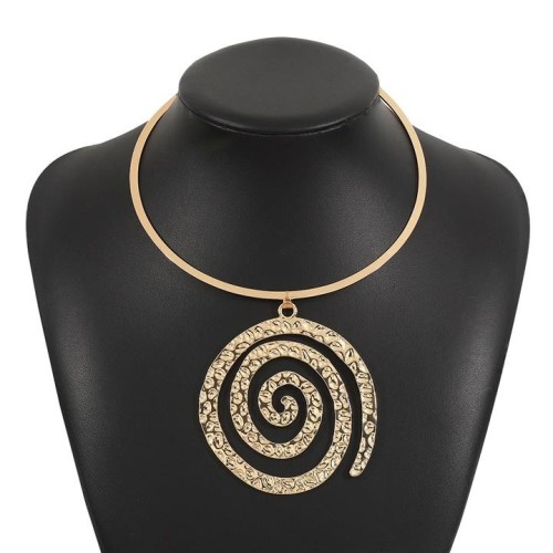 occidental style retro pendant Alloy necklace  exaggerating geometry Collar