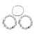 samll Metal Irregular geometry ins wind high Rhinestone woman