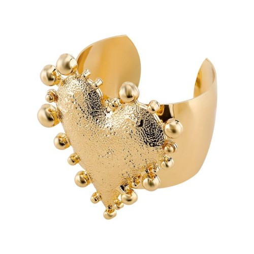 ( Gold)occidental style retro samll big love surface width bangle  high woman