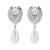 E occidental style exaggerating temperament personality elegant mosaic Rhinestone Pearl drop tassel earrings wom