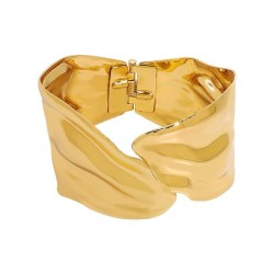 occidental style retro Irregular width bangle  samll all-Purpose textured