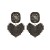  fashion fully-jewelled geometry love Alloy earring super temperament all-Purpose day woman style