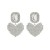 fashion fully-jewelled geometry love Alloy earring super temperament all-Purpose day woman style