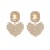  fashion fully-jewelled geometry love Alloy earring super temperament all-Purpose day woman style