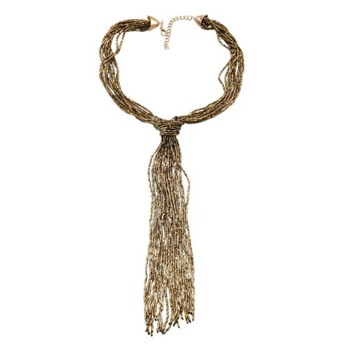 personality fashion multilayer tassel necklace retro lady all-Purpose sweater chain