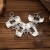 occidental style punk Metal wind geometry hollow width bracelet   fashion Irregular splice woman