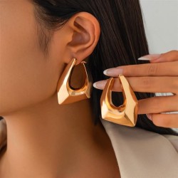 occidental styleins wind Irregular Metal ear stud  personality geometry patter..