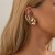 occidental styleins wind Irregular Metal ear stud  personality geometry pattern Earringearrings