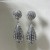 occidental style fashion high fully-jewelled three-dimensional Oval drop balloon earrings Ladies wind Earring