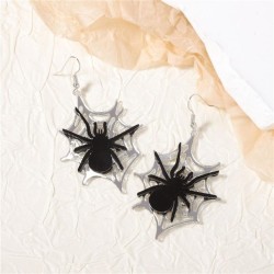 occidental style personality black Acrylic spider earring     all-Purpose woma..