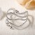  occidental style exaggerating personality Metal Double head twining snake retro lady all-Purpose leisure wind