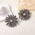  exaggerating Alloy fully-jewelled temperament big flowers ear stud medium fashion banquet woman style
