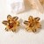  personality retro creative Metal three-dimensional flowers flowers ear stud fashion brief day woman Earring