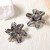  personality retro creative Metal three-dimensional flowers flowers ear stud fashion brief day woman Earring