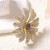 occidental style high samll wind fully-jewelled exaggerating Alloy big flowers flowers opening lady ring
